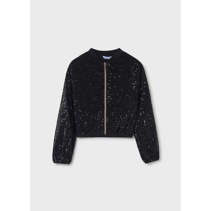 Blouson bomber à paillettes