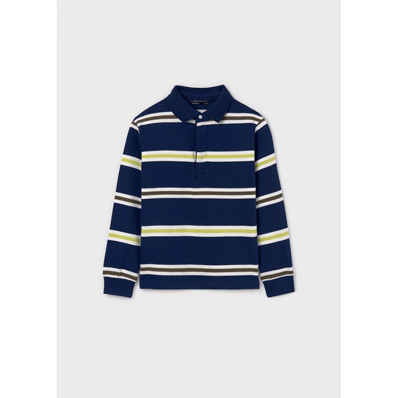 Polo m/l rayé